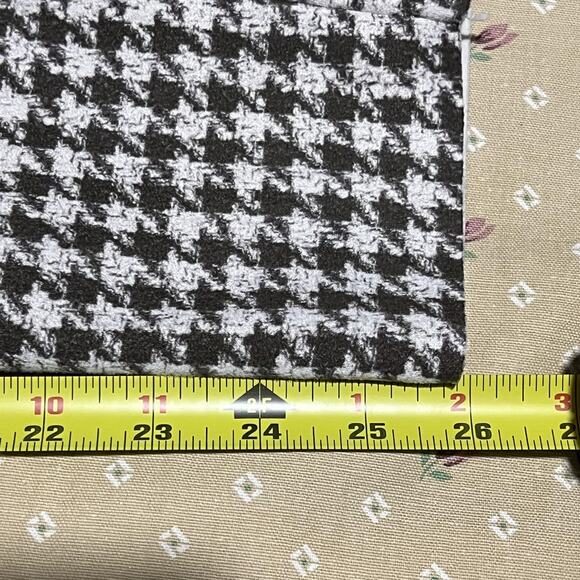 Zara Pants Womens Medium Black White Houndstooth High Rise Legging Join Life - Picture 9 of 9